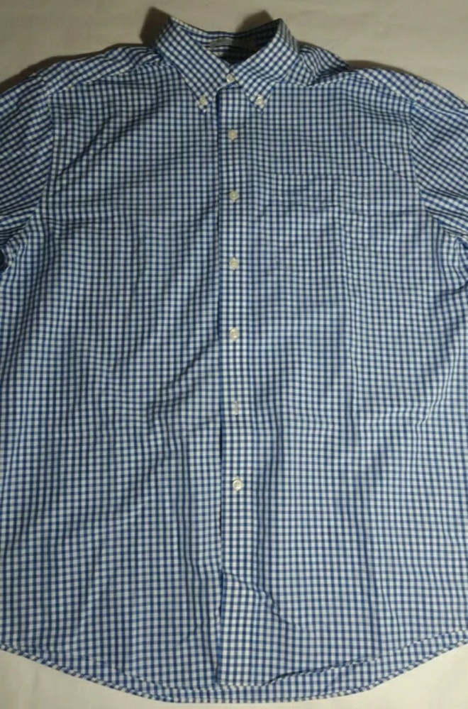 L.L Bean mens large button front wrinkle resistant